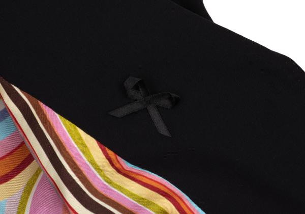 Paul Smith BLACK Wool Jacket Colorful Lining Navy Size 38