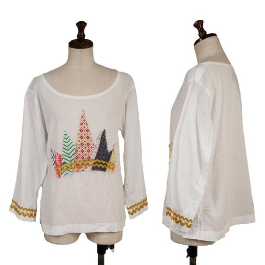 tricot COMME des GARCONS Garment Washed Blouse White Size M