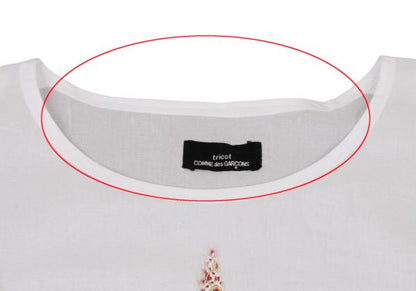 tricot COMME des GARCONS Garment Washed Blouse White Size M