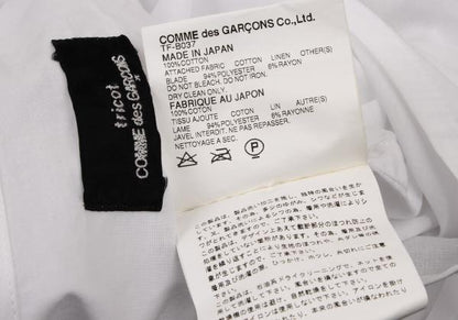 tricot COMME des GARCONS Garment Washed Blouse White Size M