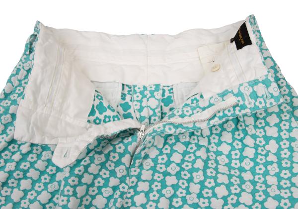 COMME des GARCONS Cotton Nylon Shorts Turquoise Size S