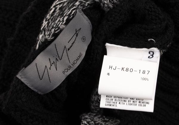 Yohji Yamamoto POUR HOMME 23AW Half Jacket B/W Size 3