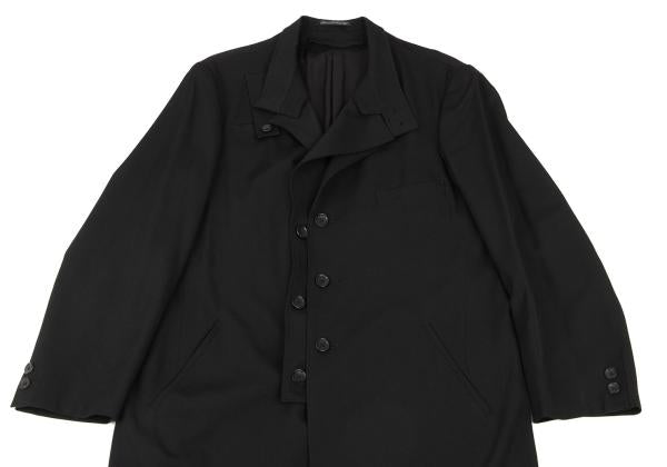 Yohji Yamamoto POUR HOMME 23AW Wool Gab Coat Black Size 1