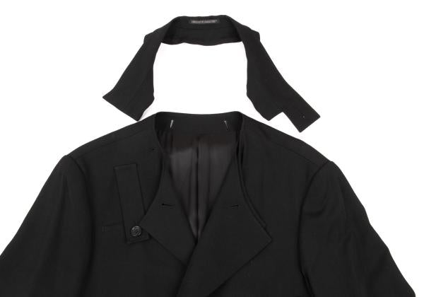 Yohji Yamamoto POUR HOMME 23AW Wool Gab Coat Black Size 1