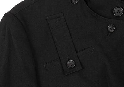 Yohji Yamamoto POUR HOMME 23AW Wool Gab Coat Black Size 1