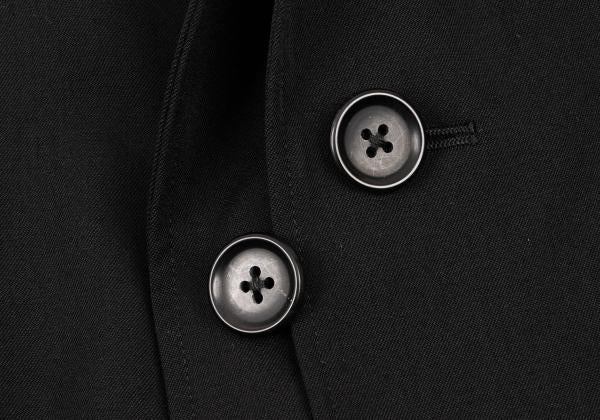 Yohji Yamamoto POUR HOMME 23AW Wool Gab Coat Black Size 1