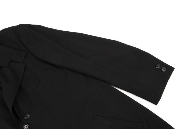 Yohji Yamamoto POUR HOMME 23AW Wool Gab Coat Black Size 1