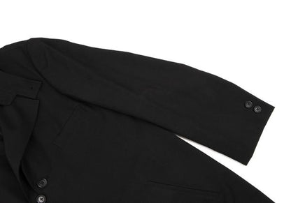 Yohji Yamamoto POUR HOMME 23AW Wool Gab Coat Black Size 1