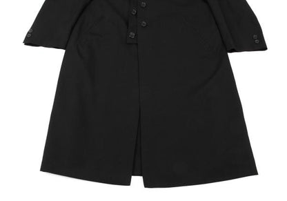 Yohji Yamamoto POUR HOMME 23AW Wool Gab Coat Black Size 1