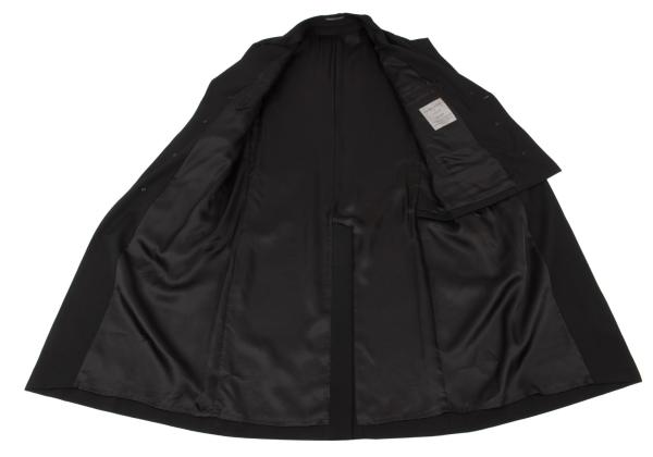 Yohji Yamamoto POUR HOMME 23AW Wool Gab Coat Black Size 1