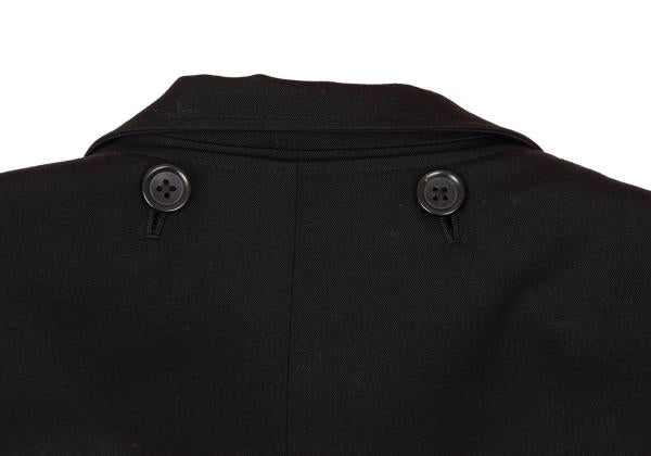 Yohji Yamamoto POUR HOMME 23AW Wool Gab Coat Black Size 1