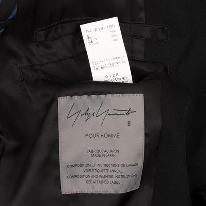Yohji Yamamoto POUR HOMME 23AW Wool Gab Coat Black Size 1