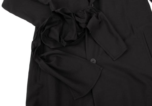 Yohji Yamamoto POUR HOMME 24SS Black Zigzag Jacket Size 1