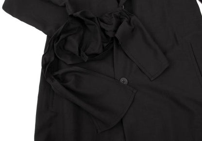 Yohji Yamamoto POUR HOMME 24SS Black Zigzag Jacket Size 1