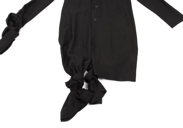 Yohji Yamamoto POUR HOMME 24SS Black Zigzag Jacket Size 1