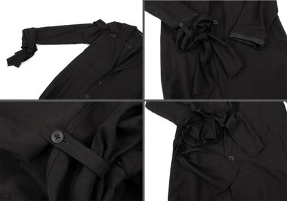 Yohji Yamamoto POUR HOMME 24SS Hard Twist Setup Black Size 1