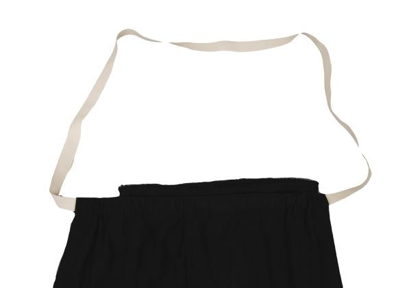 COMME des GARCONS Wool Blend Fold-Over Skirt Navy Size M