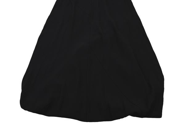 COMME des GARCONS Wool Blend Fold-Over Skirt Navy Size M