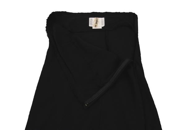 COMME des GARCONS Wool Blend Fold-Over Skirt Navy Size M