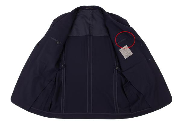 Yohji Yamamoto POUR HOMME Wool Gabardine Jacket Blue Size M