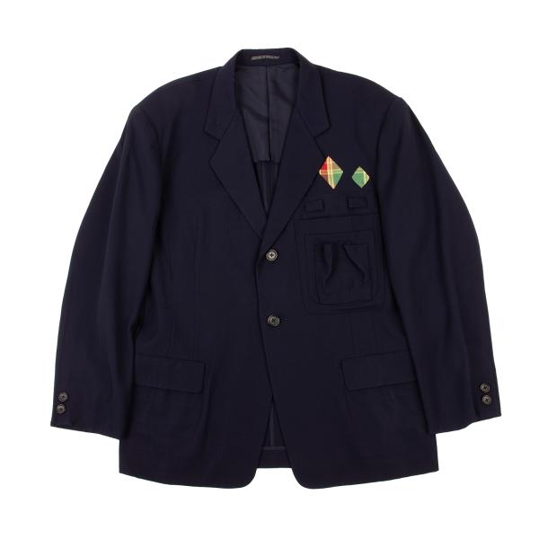 Yohji Yamamoto POUR HOMME Wool Gabardine Suit Blue Size M