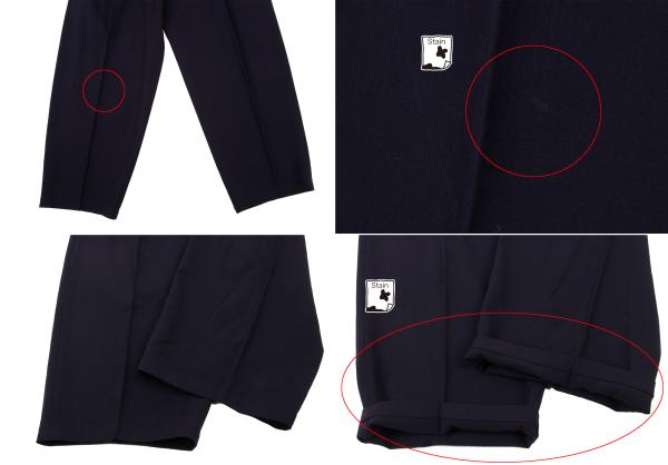 Yohji Yamamoto POUR HOMME Wool Gabardine Suit Blue Size M