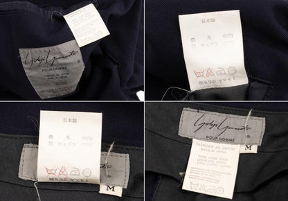 Yohji Yamamoto POUR HOMME Wool Gabardine Suit Blue Size M