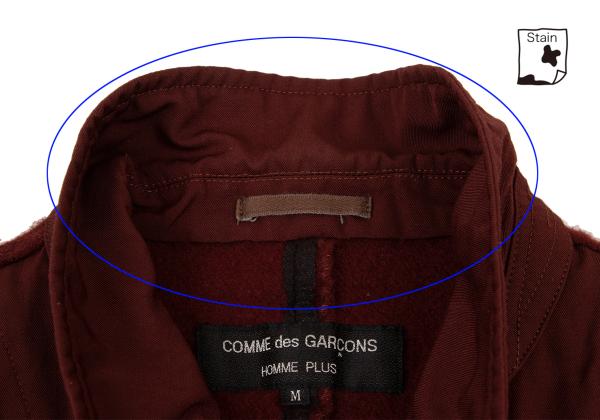 COMME des GARCONS HOMME PLUS Shrunken Back Jacket Red Size M