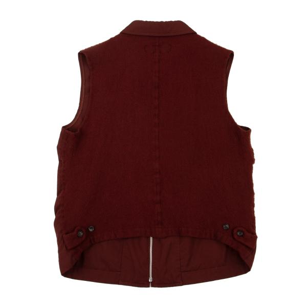 COMME des GARCONS HOMME PLUS Shrunken Back Jacket Red Size M