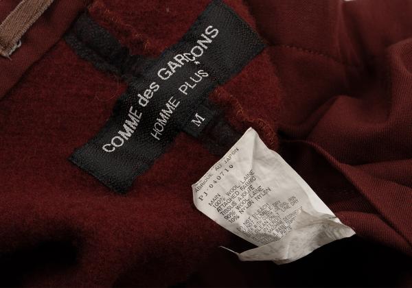 COMME des GARCONS HOMME PLUS Shrunken Back Jacket Red Size M