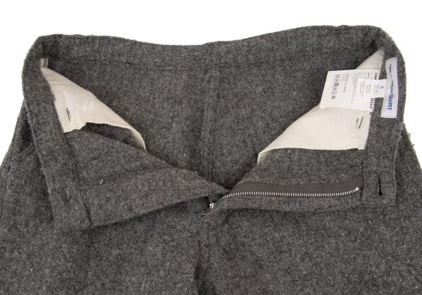 COMME des GARCONS SHIRT Wool Brushed Tapered Gray Size M