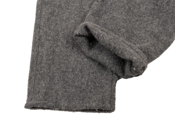 COMME des GARCONS SHIRT Wool Brushed Tapered Gray Size M