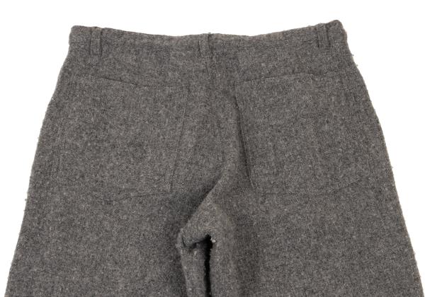 COMME des GARCONS SHIRT Wool Brushed Tapered Gray Size M