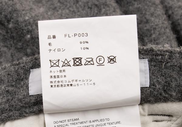 COMME des GARCONS SHIRT Wool Brushed Tapered Gray Size M