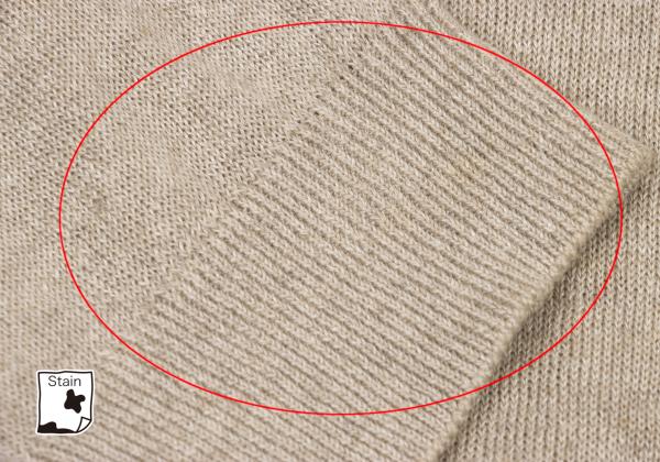 Papas Linen V-Neck Summer Knit Sweater Beige Size 50L