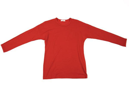 COMME des GARCONS Wool Drop Shoulder Knit Red Size M