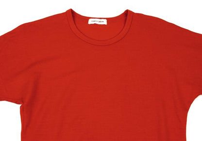 COMME des GARCONS Wool Drop Shoulder Knit Red Size M