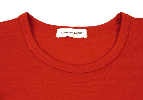 COMME des GARCONS Wool Drop Shoulder Knit Red Size M