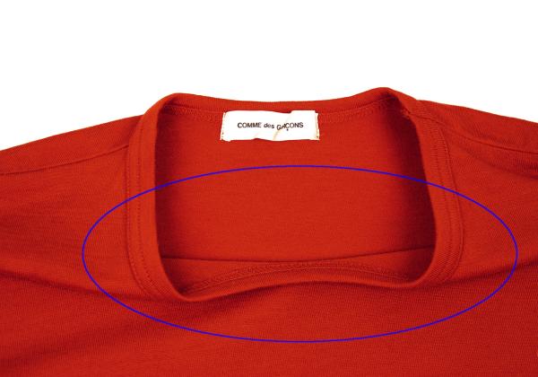 COMME des GARCONS Wool Drop Shoulder Knit Red Size M