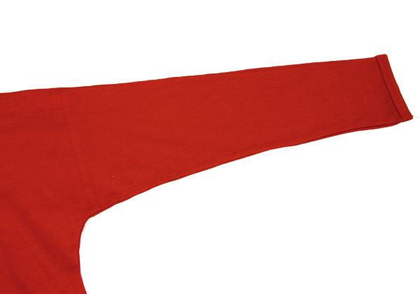 COMME des GARCONS Wool Drop Shoulder Knit Red Size M