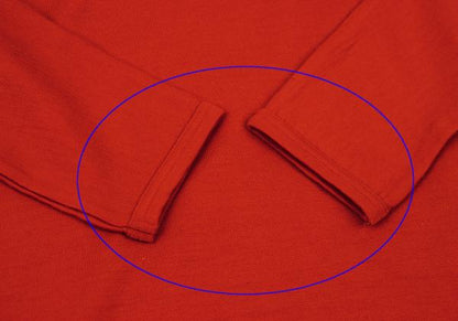 COMME des GARCONS Wool Drop Shoulder Knit Red Size M