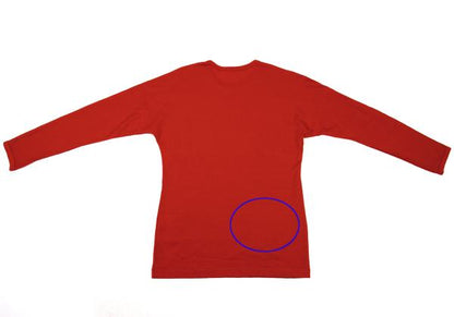 COMME des GARCONS Wool Drop Shoulder Knit Red Size M