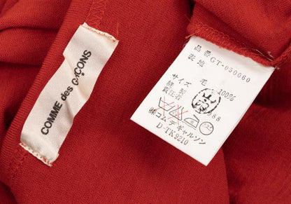 COMME des GARCONS Wool Drop Shoulder Knit Red Size M