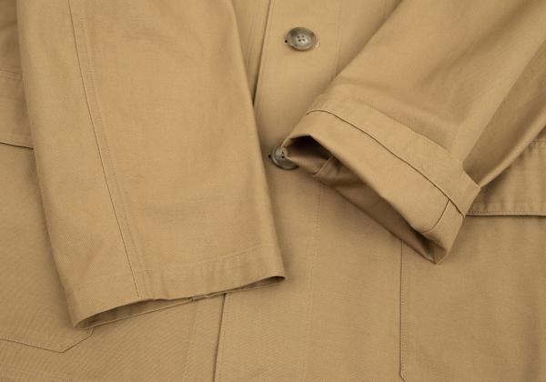 Y's for men Cotton Chino 4-Button Jacket Brown Size 3