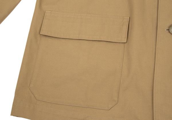 Y's for men Cotton Chino 4-Button Jacket Brown Size 3