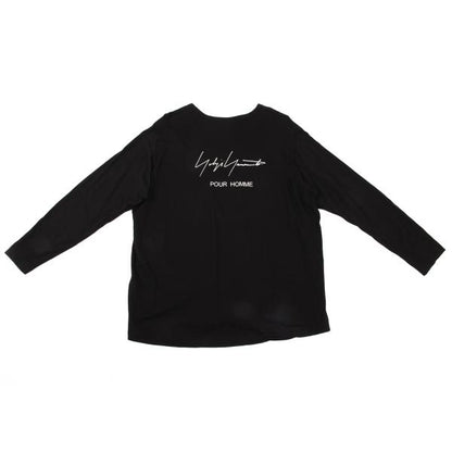 Yohji Yamamoto POUR HOMME 21SS Back Logo Shirt Black Size 3