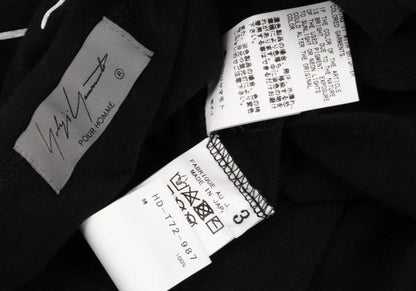 Yohji Yamamoto POUR HOMME 21SS Back Logo Shirt Black Size 3