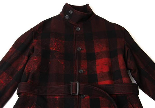 Yohji Yamamoto POUR HOMME 20AW Suzume Coat Black/Red Size 1