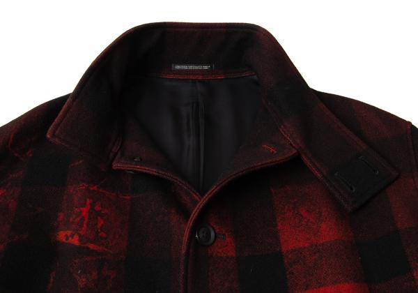 Yohji Yamamoto POUR HOMME 20AW Suzume Coat Black/Red Size 1