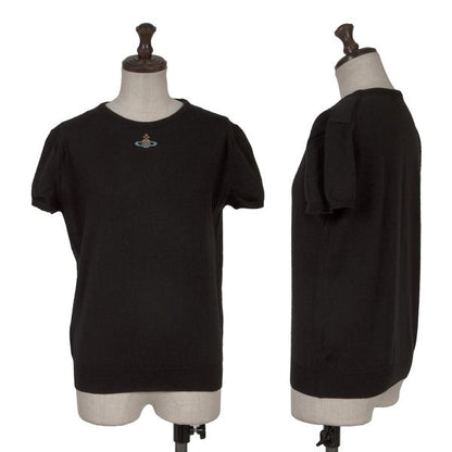 Vivienne Westwood Black Orb Embroidered Knit Size S